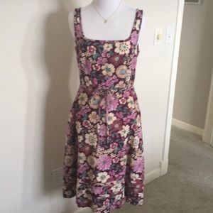 Janesville flower print cotton dress, sz6